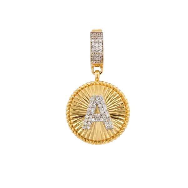 Kalemli Harf Kolye Ucu Charm