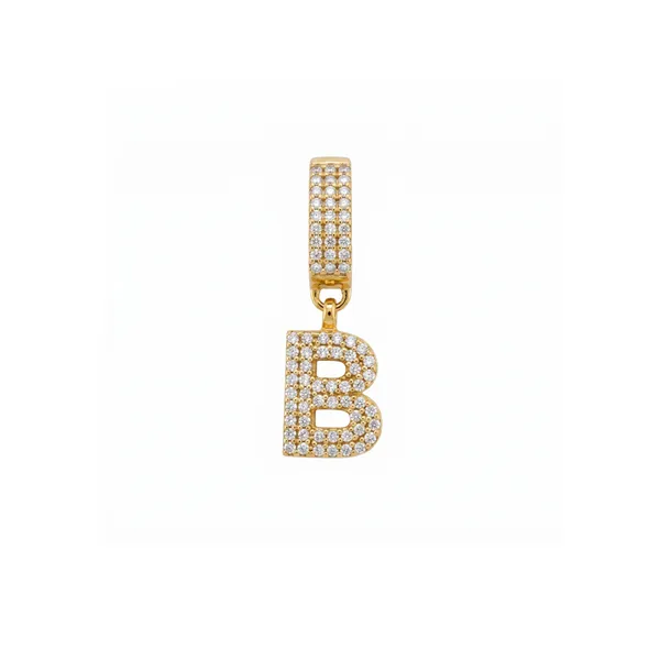 Taş Harfli Kolye Ucu Charm