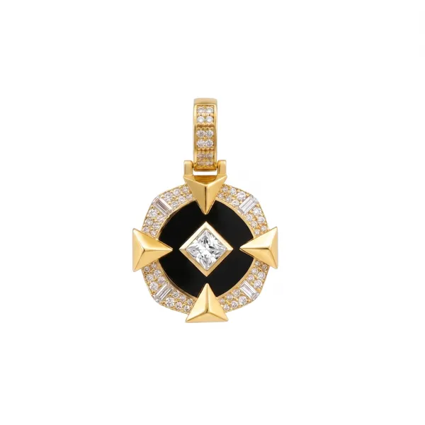 Siyah Mine Taşlı Charm