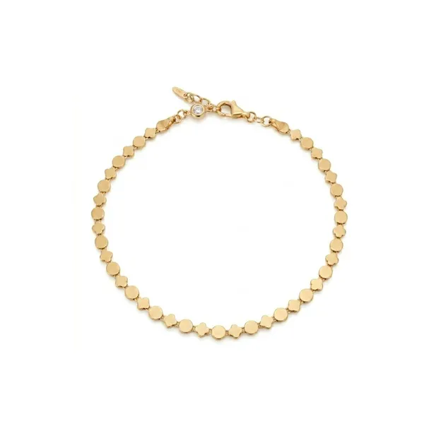 Yonca ve Yuvarlak Motifli Bileklik