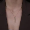 1.24 Karat Pırlanta Üçgen Tasarım Kolye - 14 Ayar Rose Altın 2